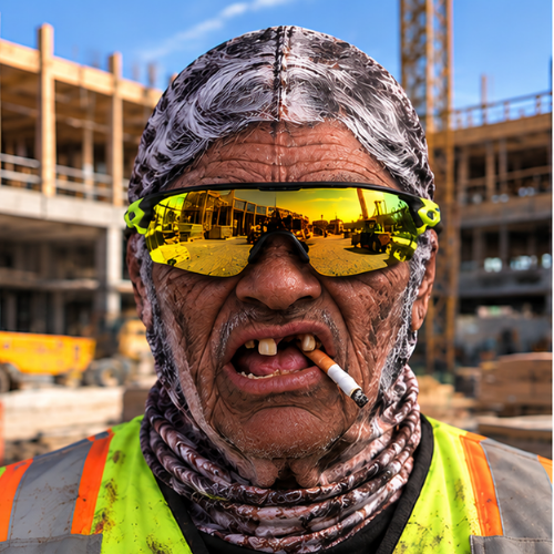 😂 Funny Face Ski Mask — A Prank Gift for the Construction Site 🎁