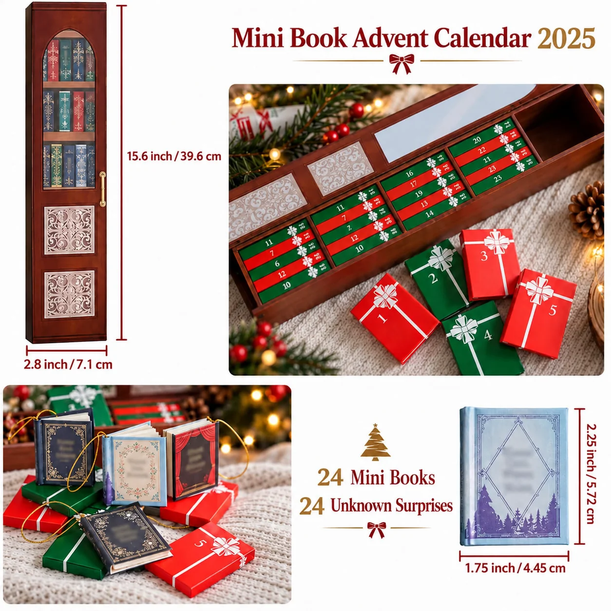 📚 25-Day Mini Book Advent Calendar – A Book Lover's Christmas Countdown