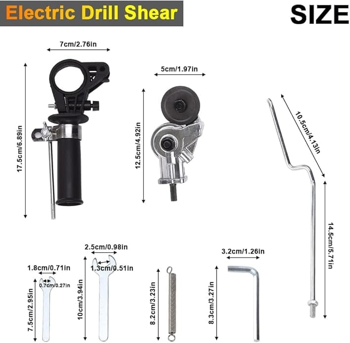🔥 Metal Nibbler Drill Attachment – Powerful Sheet Metal Cutter for Electric Drills ✂️✨🎯