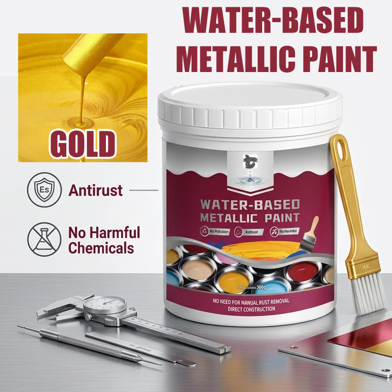✨Rust Converter Metallic Paint – One coat stops rust, no sanding, no fumes. 🔨🛡️