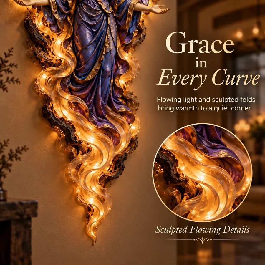 ✨Last Day 45% OFF✝️ Heavenly Radiance™ Lighted Angel Wall Sculpture