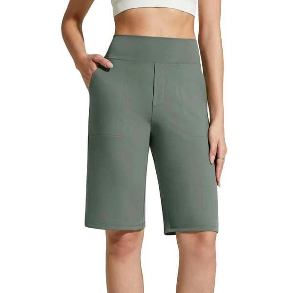 π©³ β¨ Women's Stretch Walking Shorts β 4-Way Stretch, High-Rise, Knee-Length πΆββοΈ