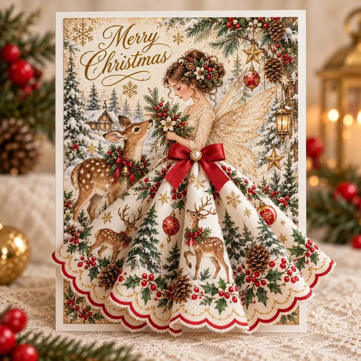 ⏳ Last Day 49% OFF – 👼 3D Christmas Angel Pop-Up Greeting Card | Meaningful Holiday Keepsake with Envelope & Space for Your Personal Message 🎄