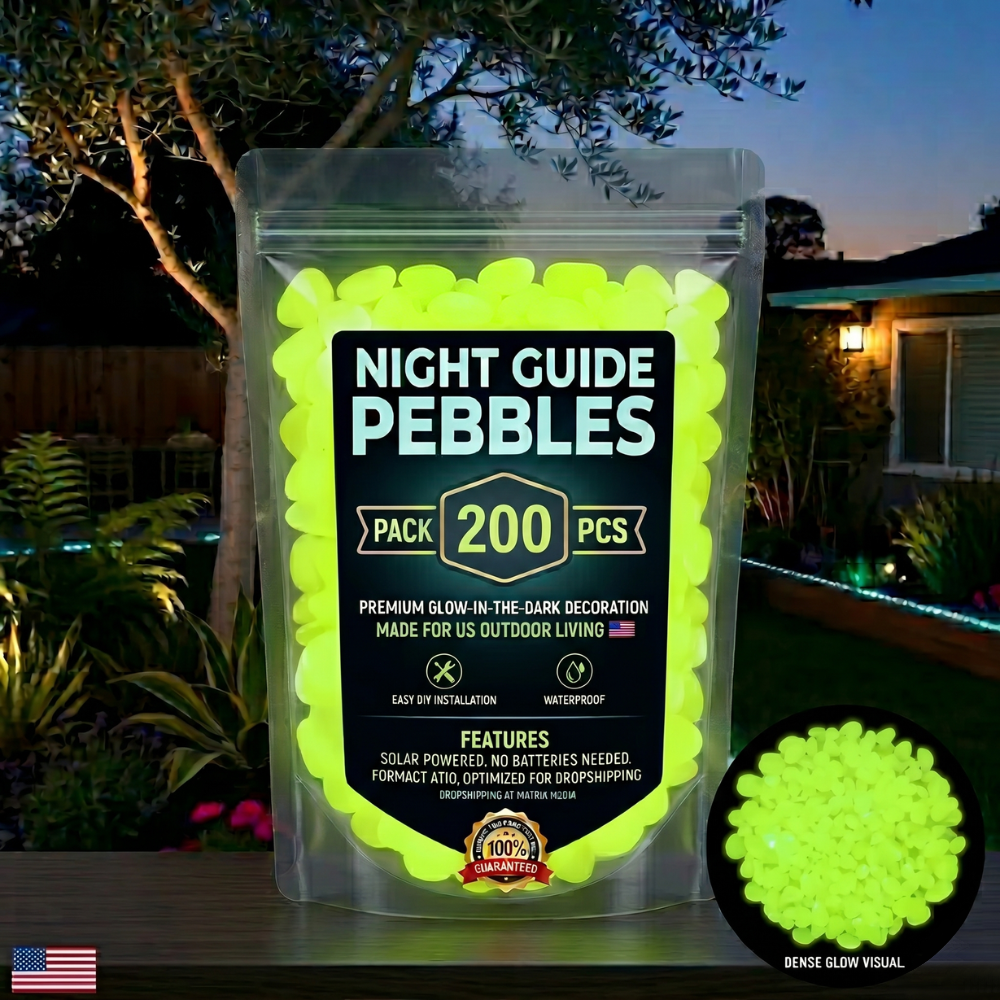 🔥LAST DAY SALE 49% OFF🔥🌈Colorful Glow-in-the-Dark Garden Stones