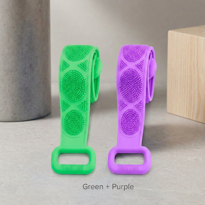 🖐Long double-sided silicone bath scrubber