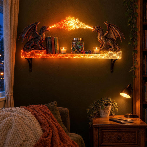 🐉 Dragon Duel Plasma Beam Wall Shelf Light