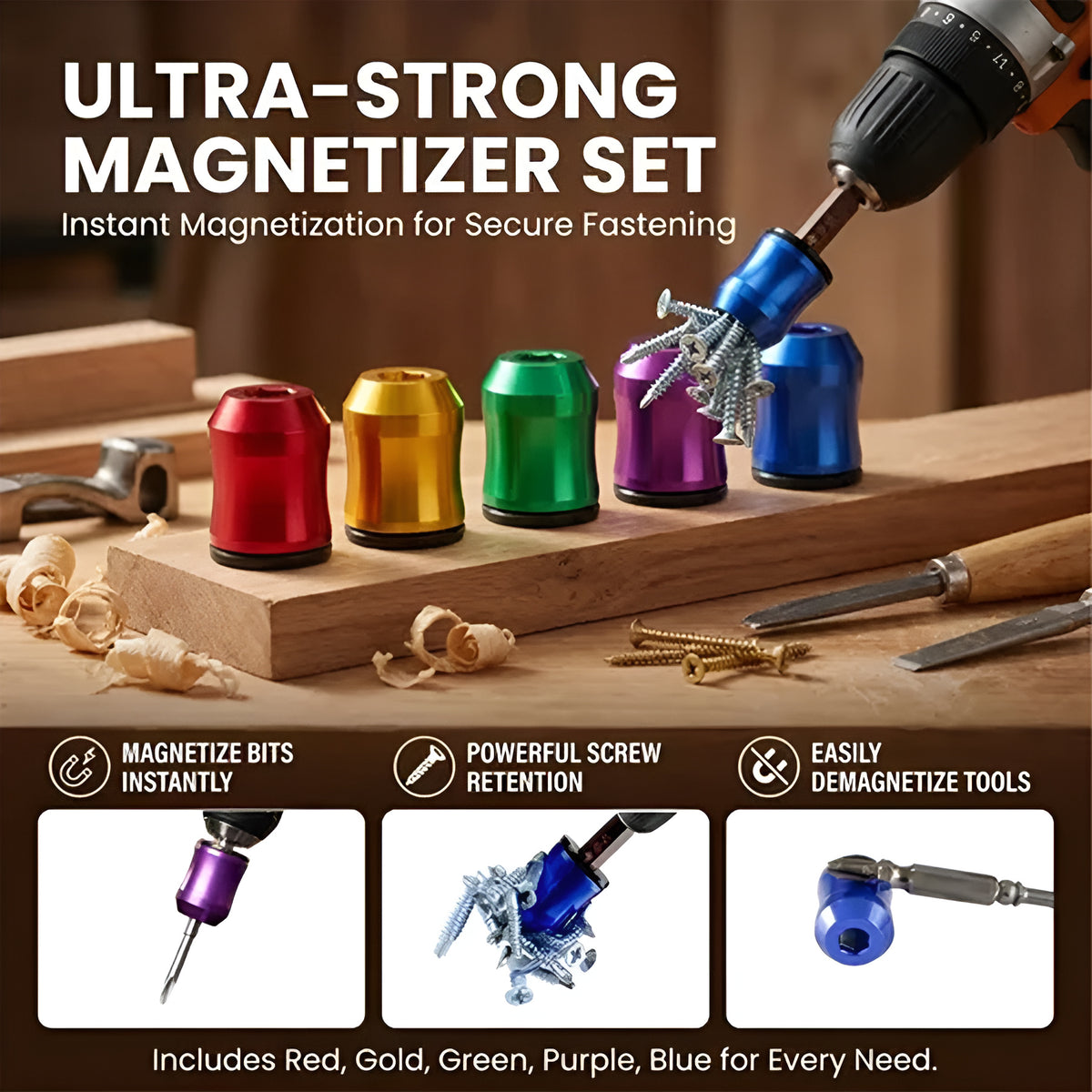 🔥 Last Day 49% OFF 🔥Magnetizer and Demagnetizer Tool Set