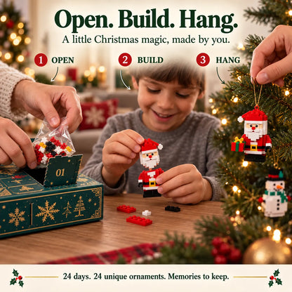 ⏳ Last Day 49% OFF – 🎄24-Day Mini Christmas Brick Ornament Advent Calendar
