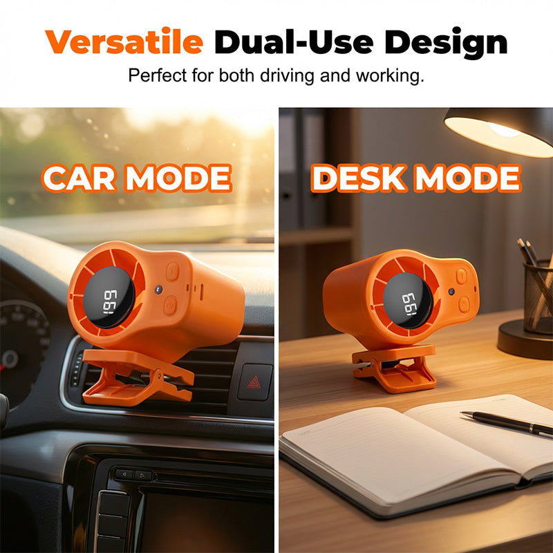 Portable Turbo Fan with LED Display