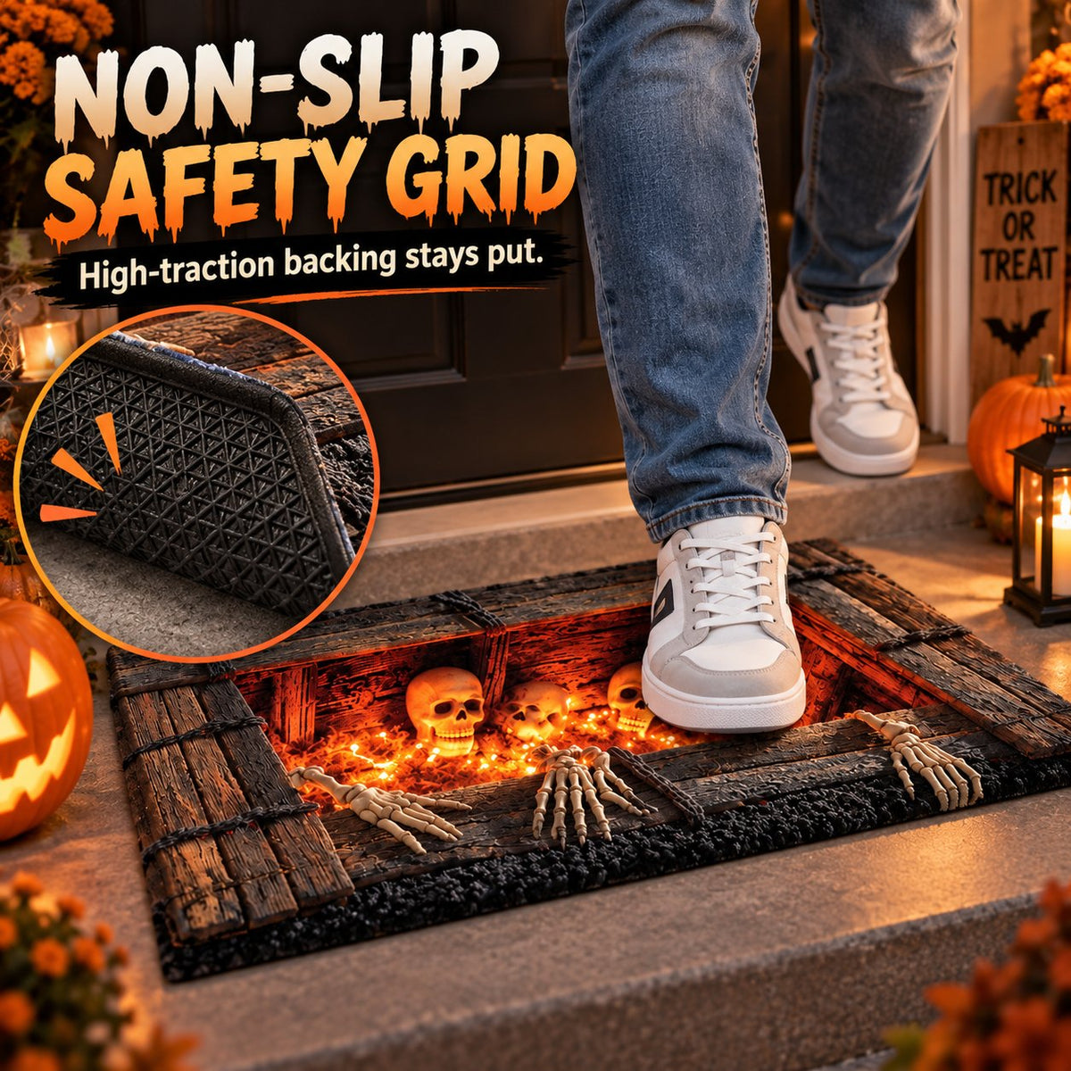 🚪 Step Into the Void: Halloween 3D Illusion Mat