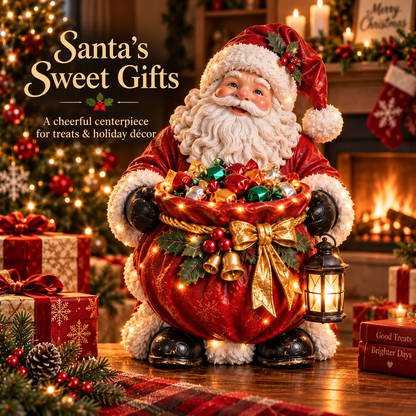 Last Day 50% Off❤️ Cardinal Christmas Treat Bowl™ – Lighted Holiday Candy Bowl & Tabletop Decor