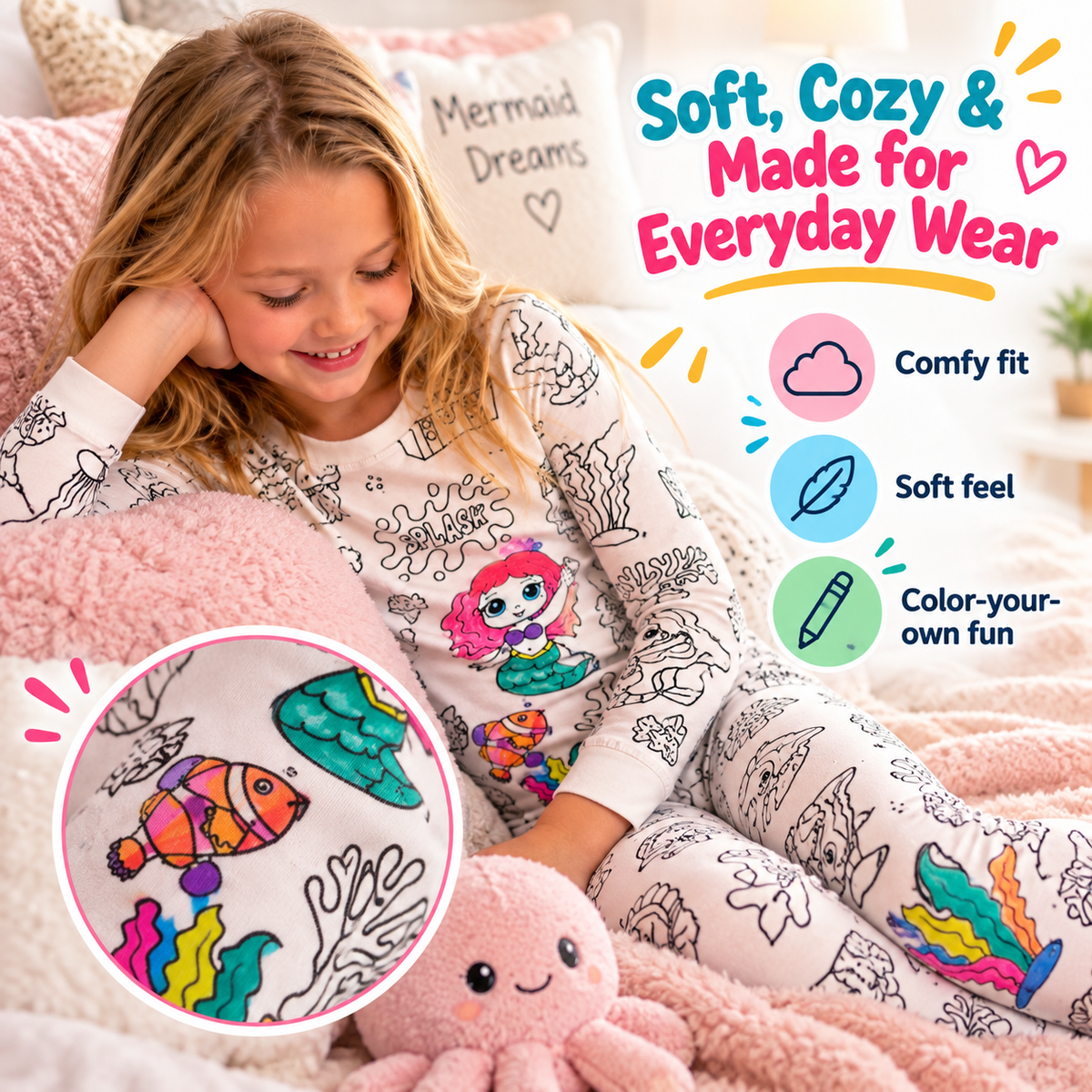 Color-Your-Own Washable Pajamas