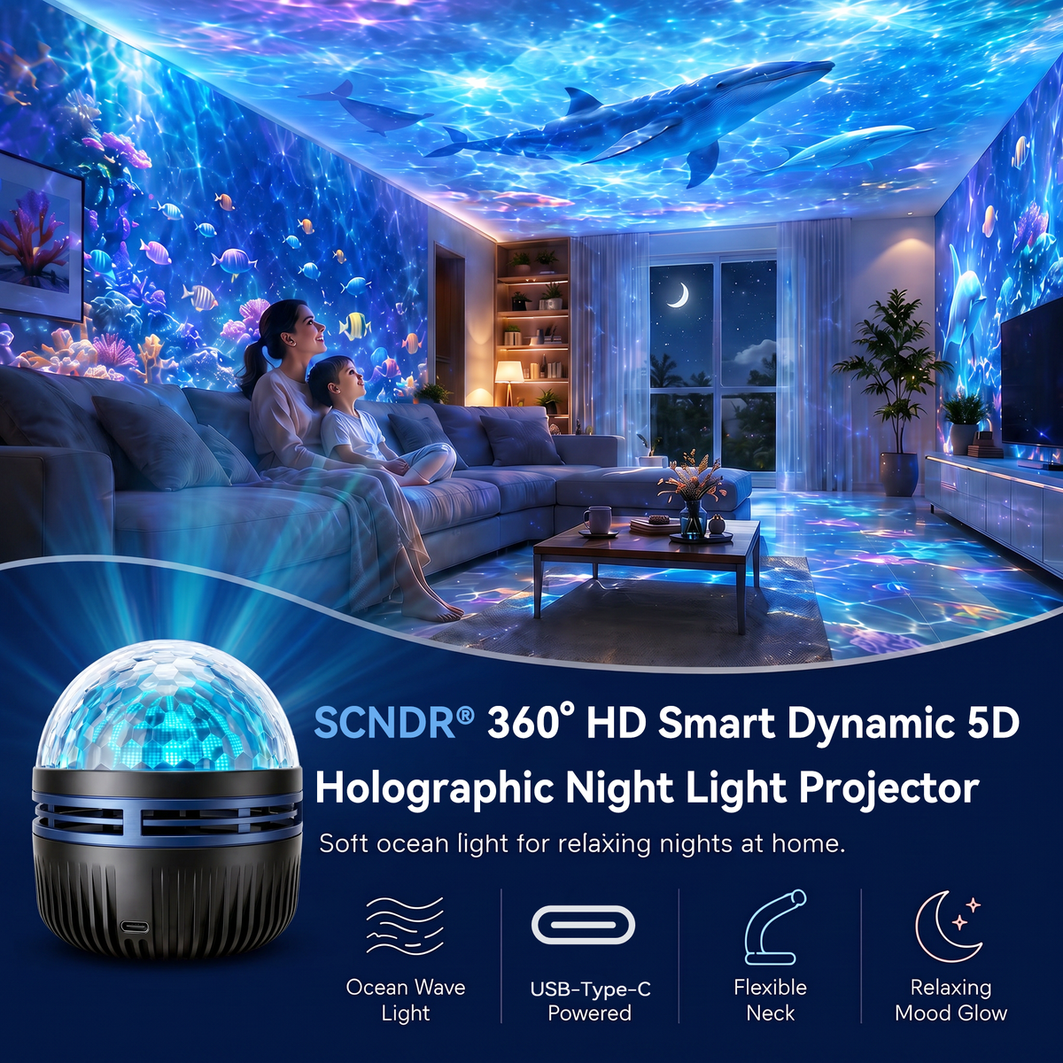 ⏳ Last day to save 50% –🎁360° Smart Holographic Starry Sky Projector (HD Smart Dynamic 5D)