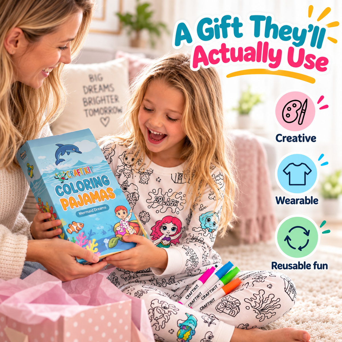 Color-Your-Own Washable Pajamas