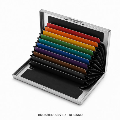 🔥RFID-Blocking Stainless Steel Card Wallet  🔒