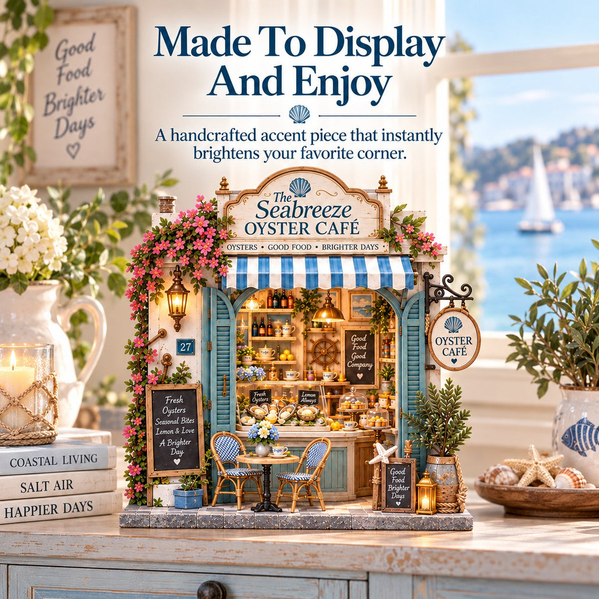 🔥49%OFF🌊🦪 The Seabreeze Oyster Café™-DIY 3D Miniature Coastal Café Kit