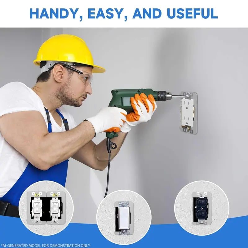 🔌 Metal Wall Plate Spacers – Level Recessed Outlets & Switches