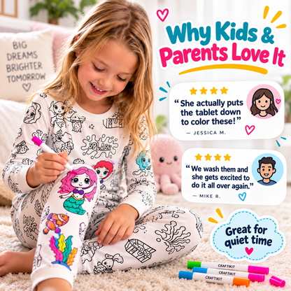 Color-Your-Own Washable Pajamas