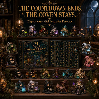 🧙‍♀️TODAY ONLY 49% OFF – Witch Advent Calendar | 24 Days of Magical Witchy Surprises | Limited Edition Collectible Mini Figures✨