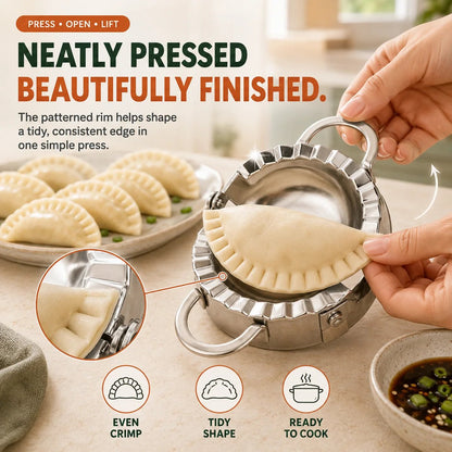🥟 4‐in‐1 Dumpling Maker Set – Roll, Fill, Press & Seal – Stainless Steel