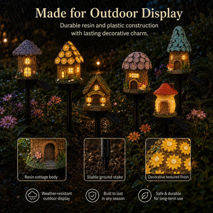 🔥Last Day 52% OFF🍄Solar Fairy-Tale Mushroom Cottage Garden Light💡