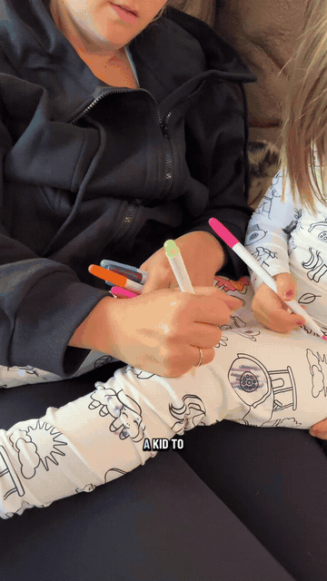 Color-Your-Own Washable Pajamas