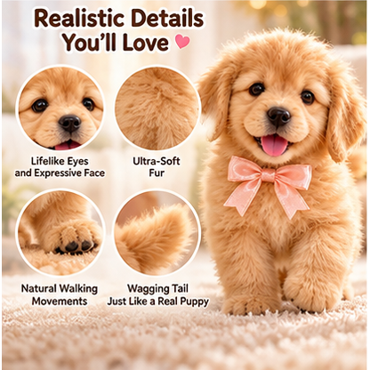🎄45% OFF🐕🐾 Golden Buddy Realistic Robot Golden Retriever Puppy