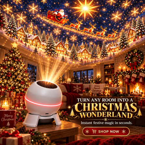 50% Off🎅 Christmas Magic Projection Light – Bring Holiday Scenes to Life
