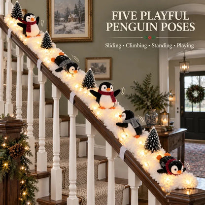 49% OFF 🐧 Penguin Christmas Stair Snow Decor | A Cozy Penguin Christmas Story ✨