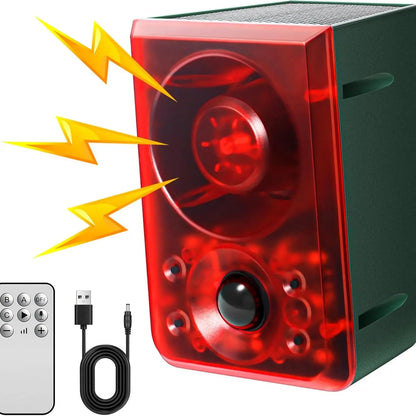 🚨 Solar-Powered Outdoor Motion Alarm -Remote-Controlled Farm& Garden Security Siren