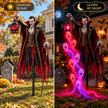 🎁 Today Only: 50% OFF 🎁🧛 Vampire Lord Crimson Soul Solar Garden Light