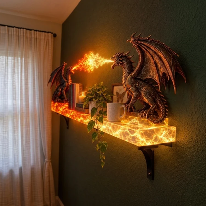 🐉 Dragon Duel Plasma Beam Wall Shelf Light
