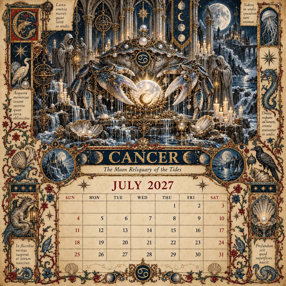⏳ Last Day 49% OFF – 🔮 2027 Zodiac Grimoire Desk Calendar | 12 Medieval-Inspired Zodiac Artworks for Astrology & Gothic Art Lovers ✨