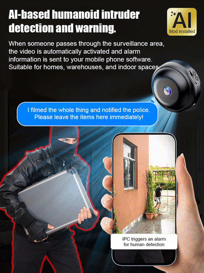 ✅🤖Ultra-clear wireless WiFi camera for discreet monitoring, monitor scene dynamics anytime, anywhere💫