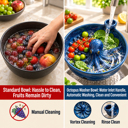 🐙 Just Add Water — Let the Vortex Wash Your Produce for You!