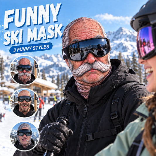🤣 Funny Realistic Face Balaclava | Hilarious Ski & Snowboard Resort Party Mask