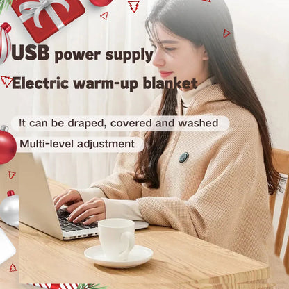 🎉 50% Off Sale 🔥 Heated Wearable Blanket – Stay Warm at Your Desk Without Bulky Layers