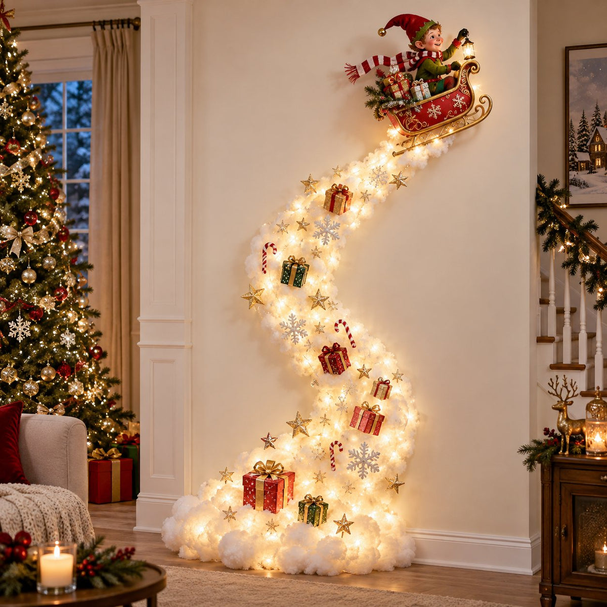 🎅Christmas Magic Trail Wall Light - A Little Christmas Magic, Right on Your Wall✨
