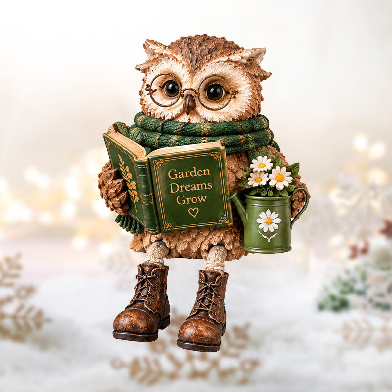 🦉Heartwarming Reading Owl Figurine