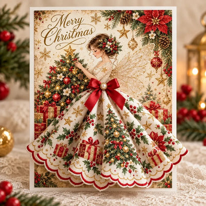 ⏳ Last Day 49% OFF – 👼 3D Christmas Angel Pop-Up Greeting Card | Meaningful Holiday Keepsake with Envelope & Space for Your Personal Message 🎄