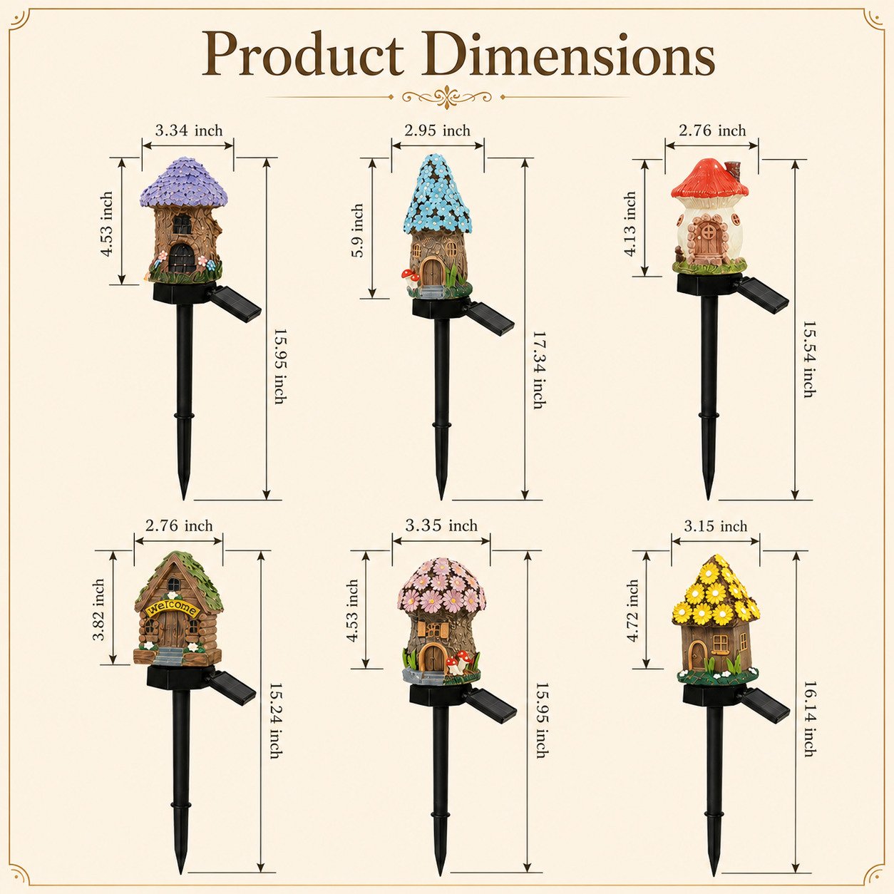 🔥Last Day 52% OFF🍄Solar Fairy-Tale Mushroom Cottage Garden Light💡