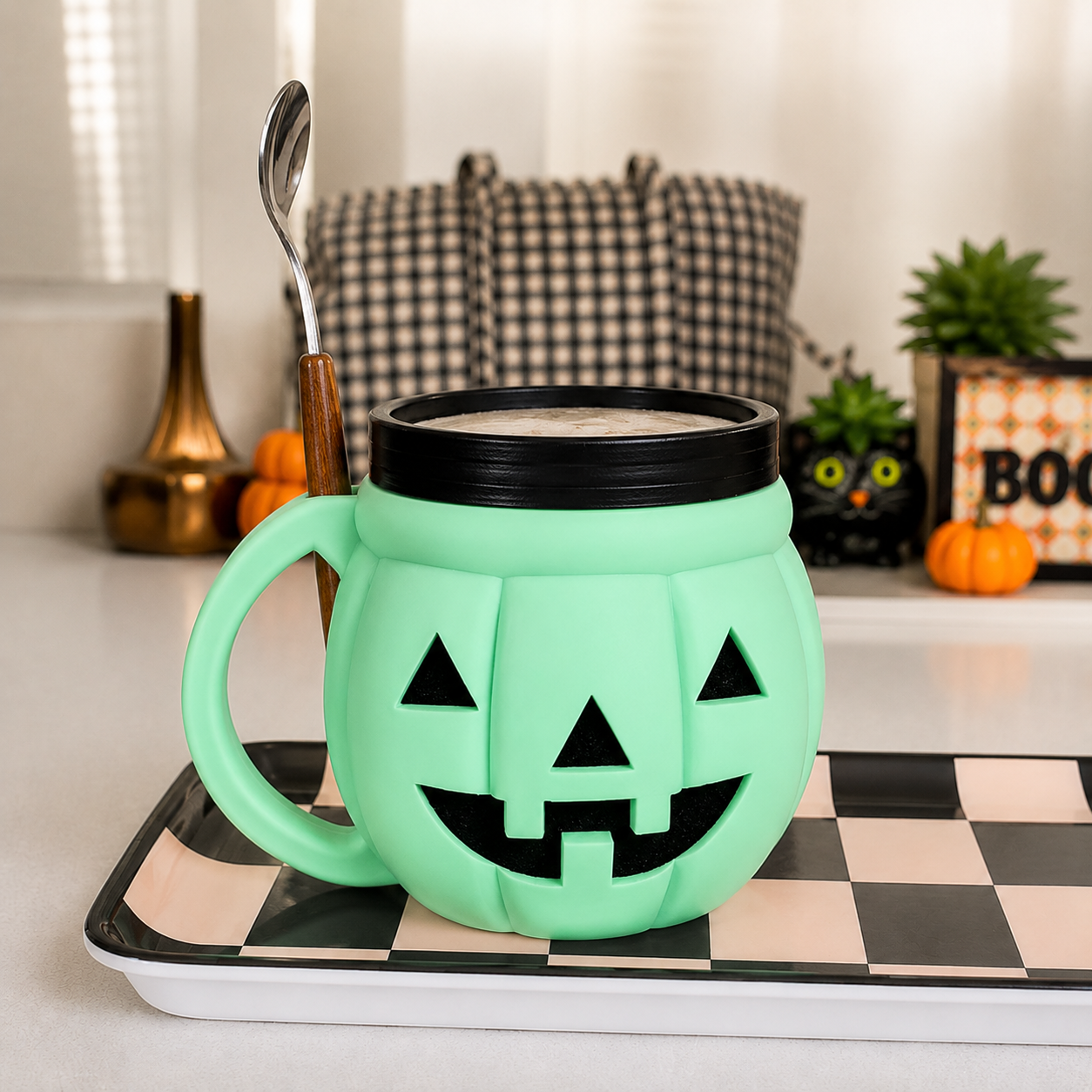 🎃 Pumpkin Ice Cream Holder – Cute Halloween Dessert Cup | Limited Edition Seasonal Mug