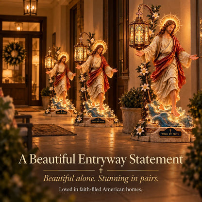 ⏰ LAST DAY 50% OFF ✝️ Jesus Walking on Water Reflection Light