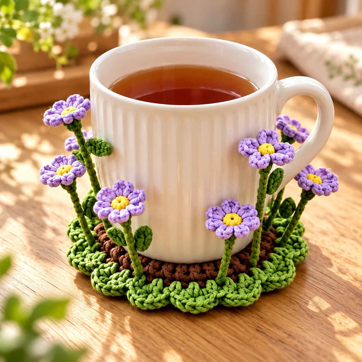 🌸Handmade Crochet Floral Coaster | Everlasting Table Art 🌸