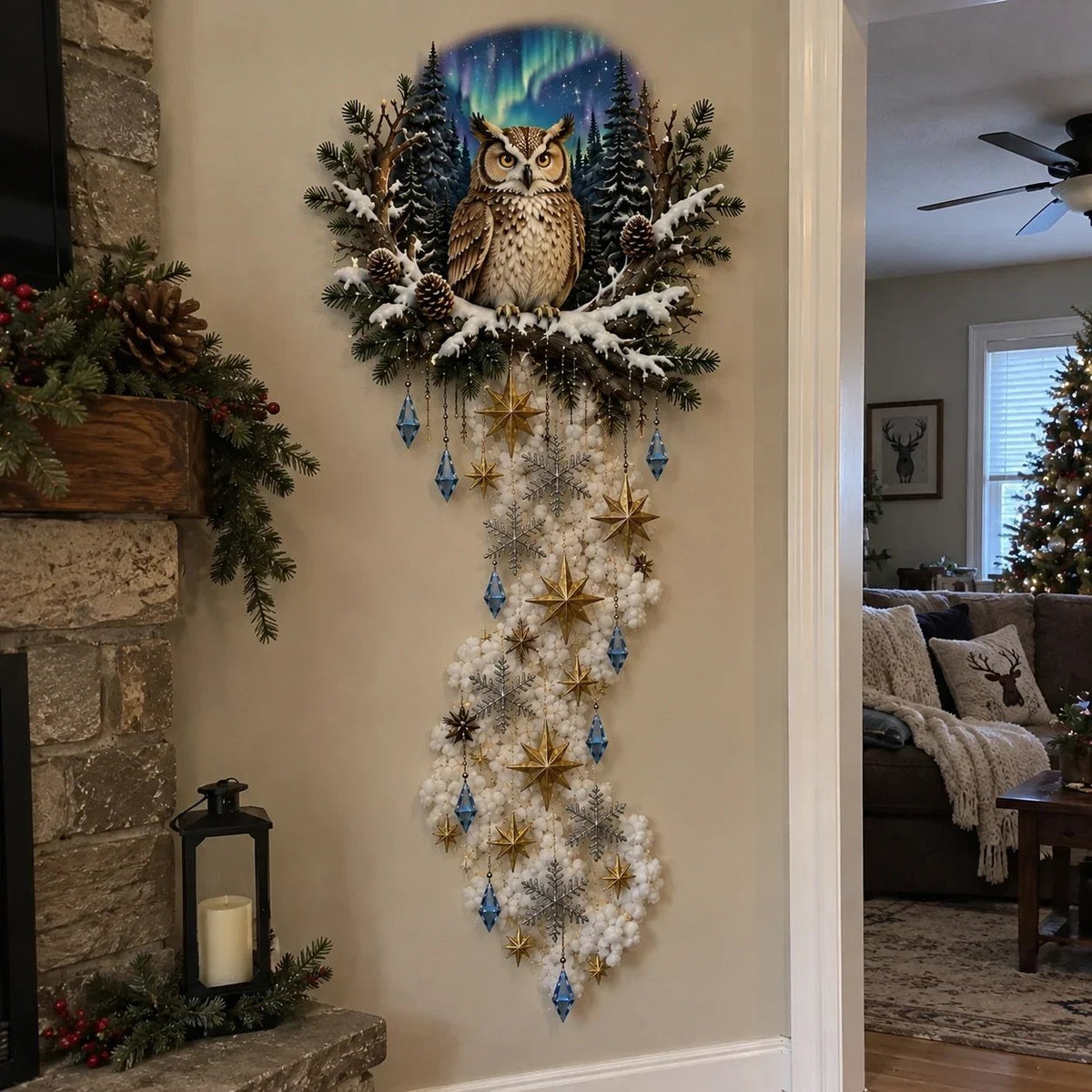 ✨ Enchanted Christmas Magic Trail Wall Light – A Touch of Winter Magic ✨