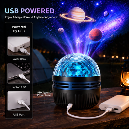 ⏰ LAST DAY 50% OFF 🦖360° Smart Holographic Starry Sky Projector (HD Smart Dynamic 5D)