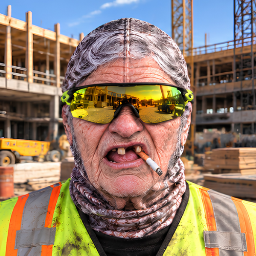 😂 Funny Face Ski Mask — A Prank Gift for the Construction Site 🎁