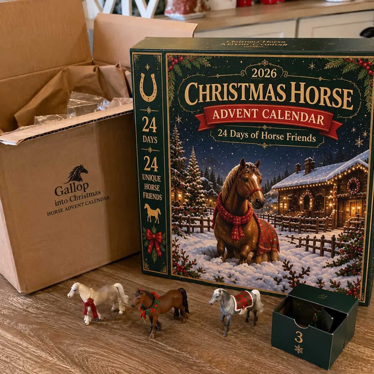 🐴 Christmas Horse Advent Calendar--24 Days of Horse Friends & Holiday Memories 🎄