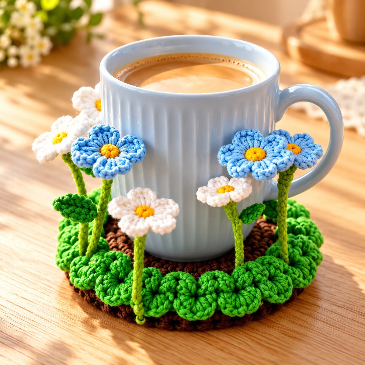 🌸Handmade Crochet Floral Coaster | Everlasting Table Art 🌸
