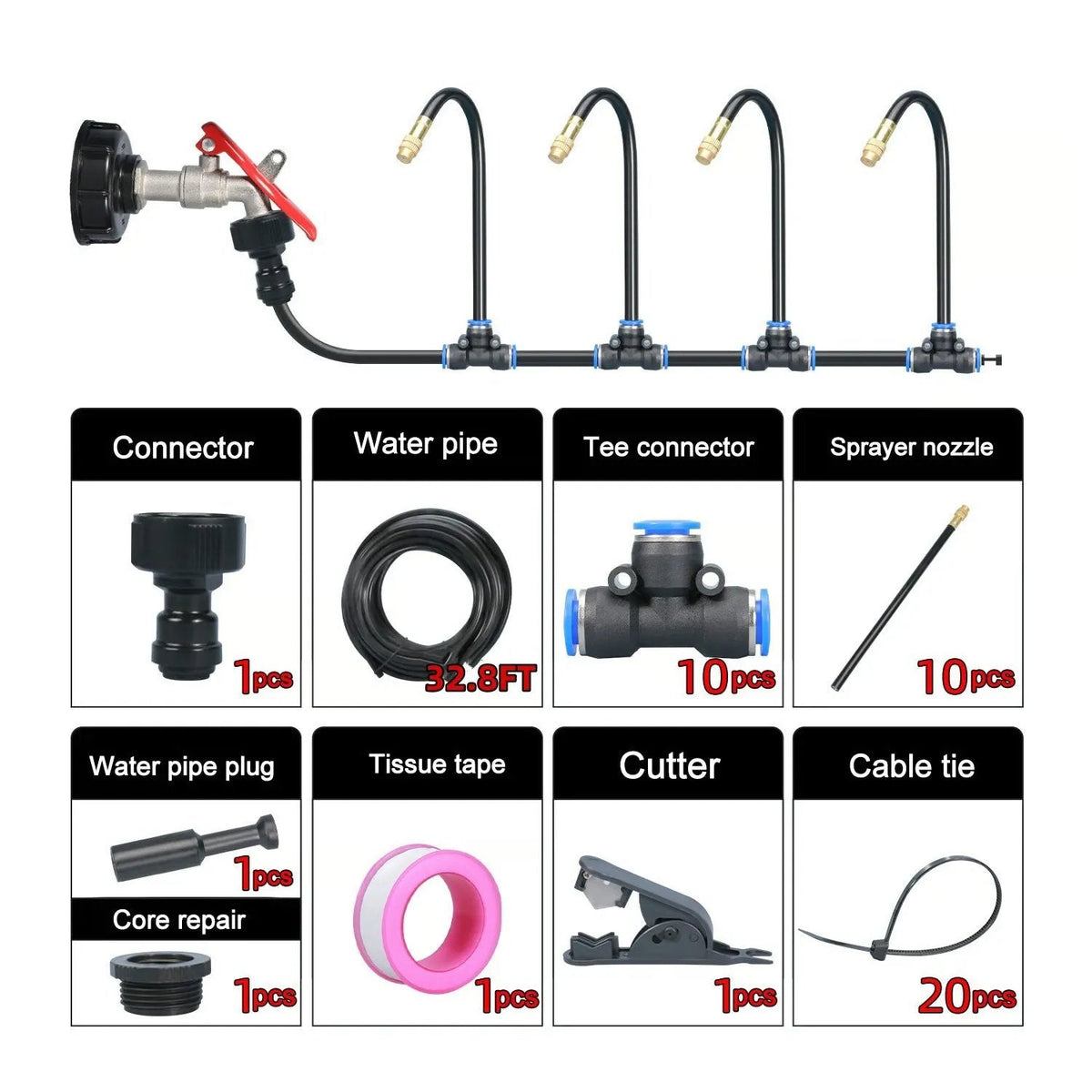 💧Flexible Garden Misting Kit for Everyday Watering